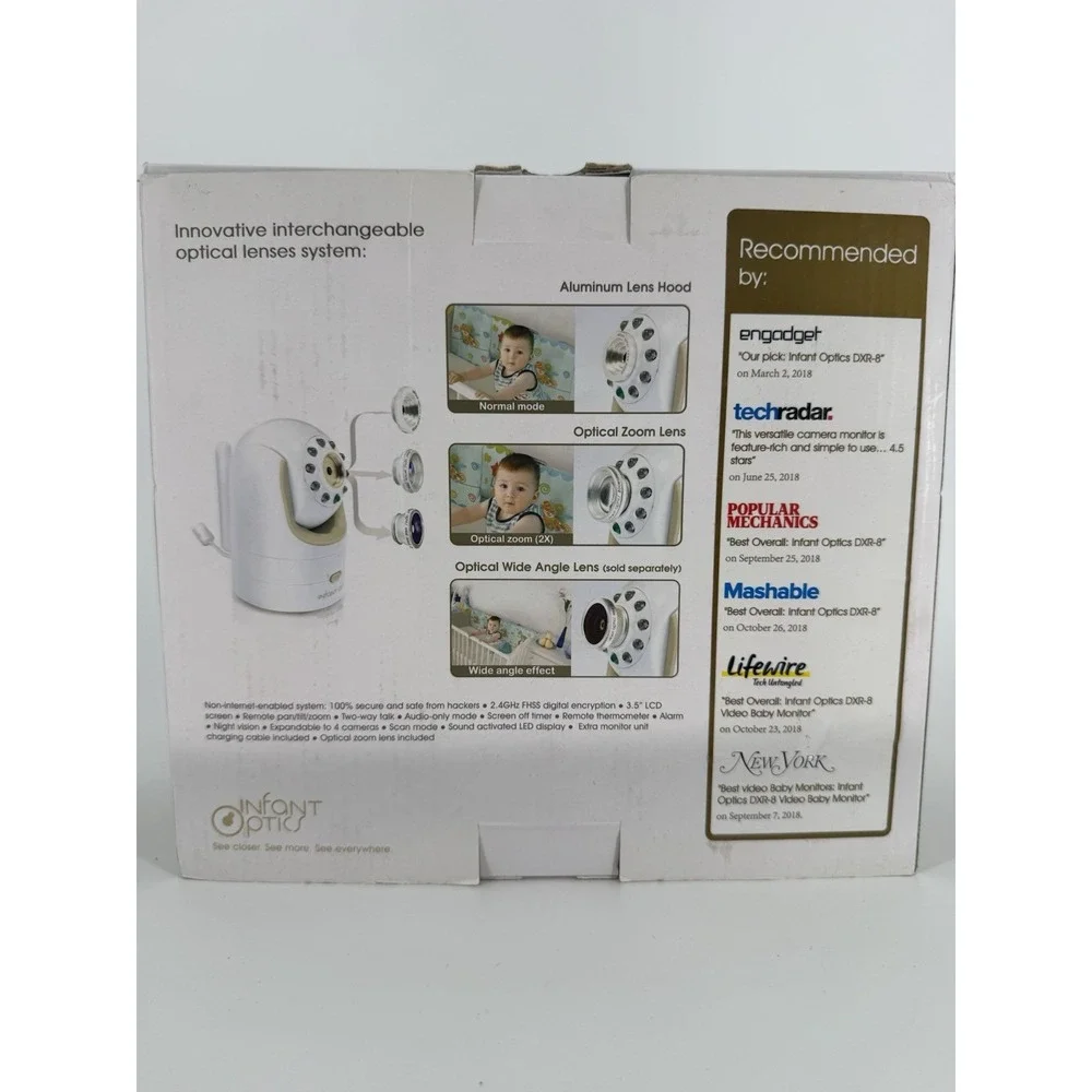 Infant Optics DXR-8 Video Baby Monitor with Interchangeable Optical Lens